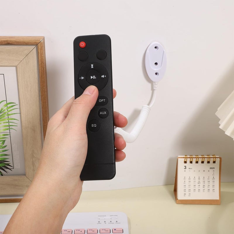 SUPVOX Retractable Remote Control Tether with Adhesive Holder - Magnetic Remote Control Holder, Theft Security Spring Cable for Tv Remotes and Other Small Devices - Image 4
